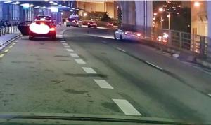 Tipsy driver flees after hitting jaywalker outside airport