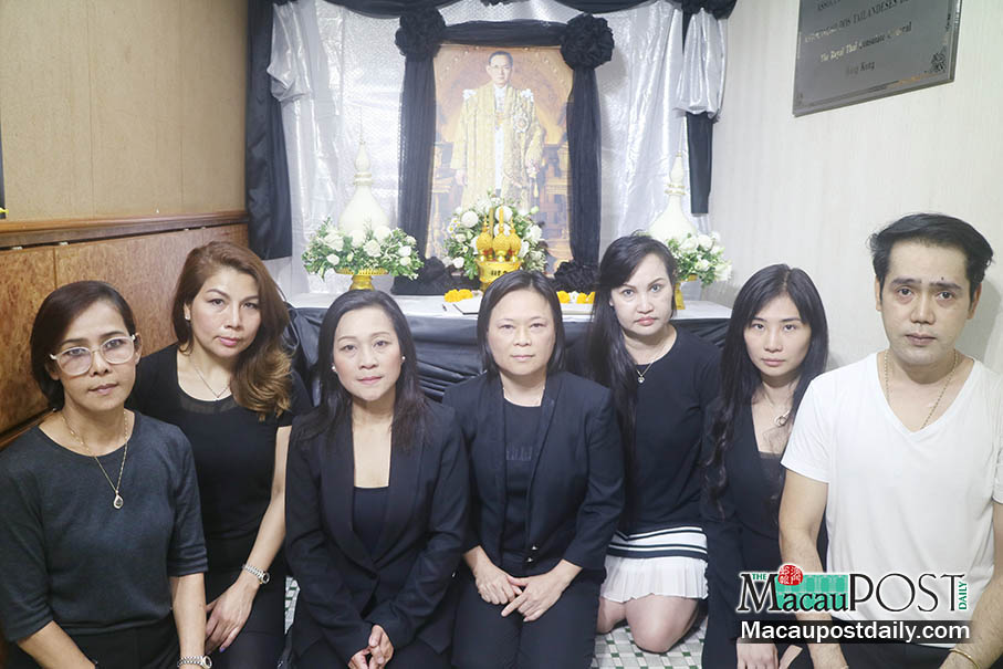 Thais in Macau mourn king’s passing 