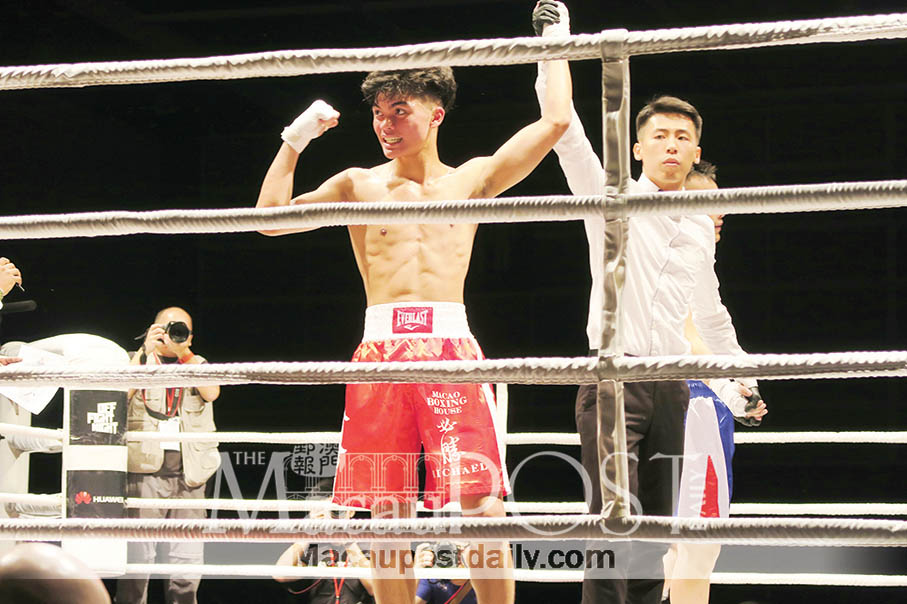 Local boxer wins in HK