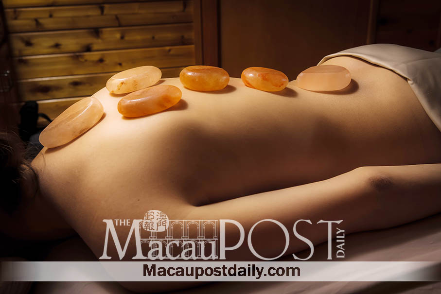 Bodhi Spa’s pink Himalayan salt stone  massage enriches  therapeutic benefits