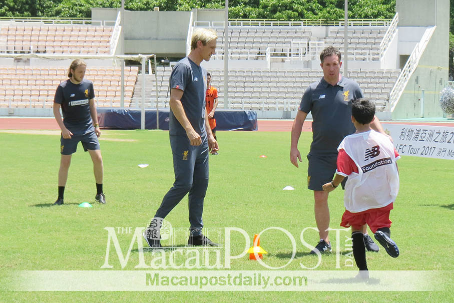 Local footballers learn to play the ‘Liverpool way’