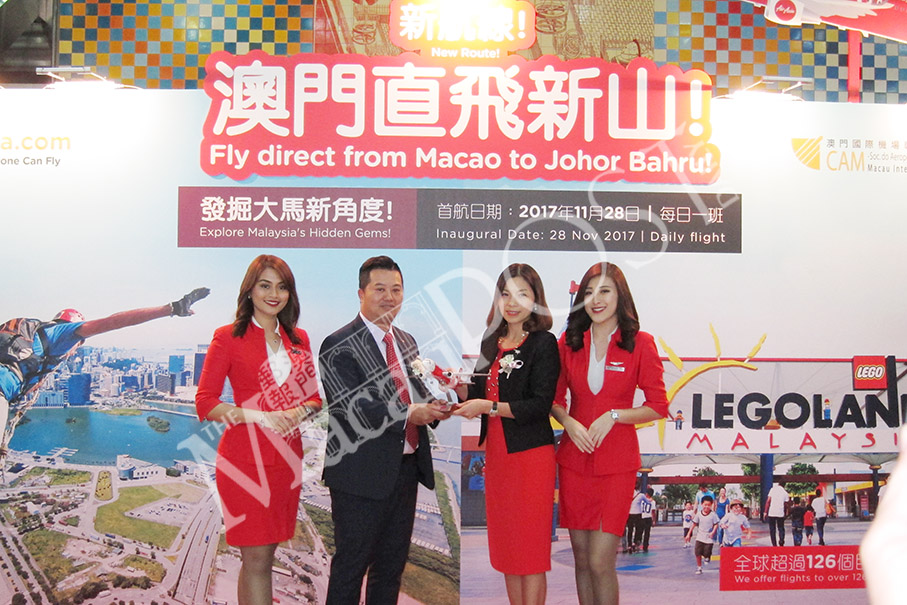 Johor Bahru route marks AirAsia’s 7th direct flight from Macau