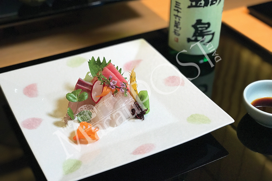 Yamazato pairing kaiseki  meal with award-winning, rare sake