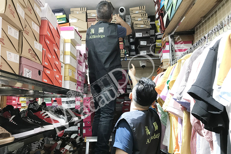 Customs bust 7 shops selling fake  sporting products