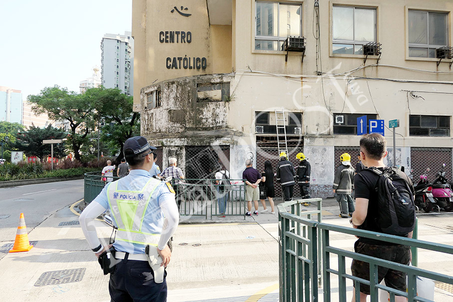 Police probe suspected arson  at old Catholic Centre