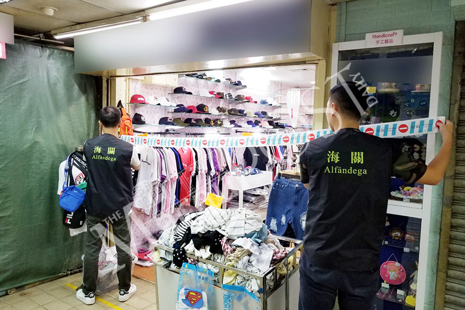 Customs raid 2 shops selling fake  branded products