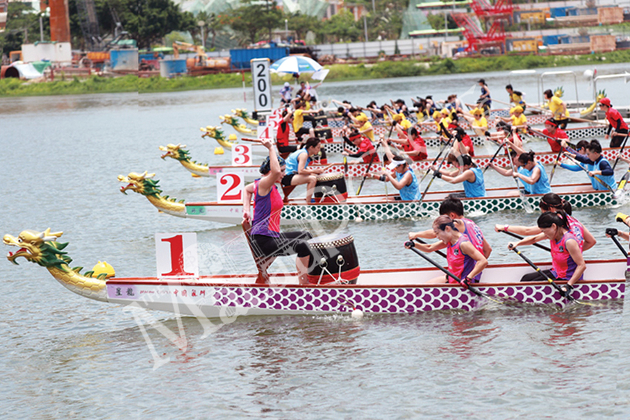 Dragon Boat:  Paddles up,  the race is on!