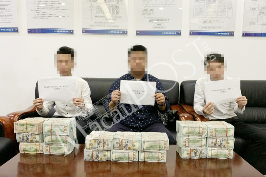 3 cross-border drivers smuggle US$1.7 million: Gongbei Customs