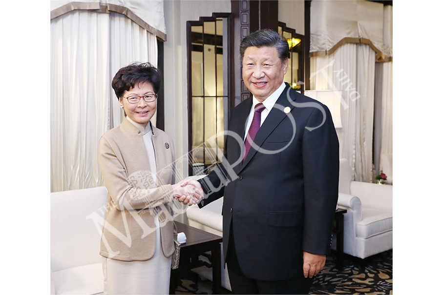 Xi praises Carrie Lam for ‘a lot of hard work’ & expresses ‘high degree of trust’