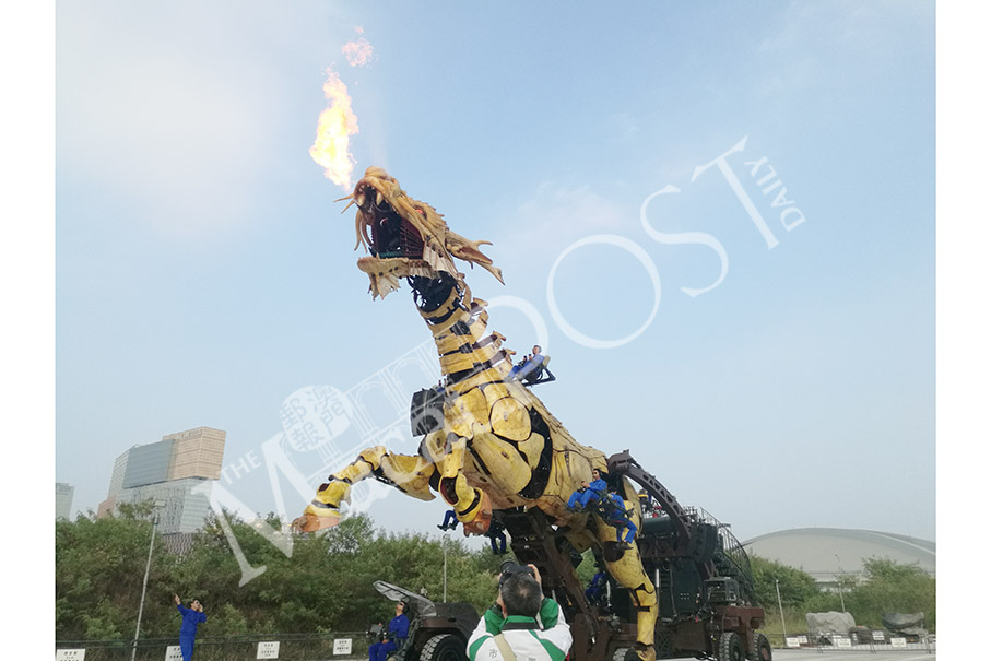 Govt marks ‘Double Celebration’ with fire & mist-breathing Dragon-Horse 