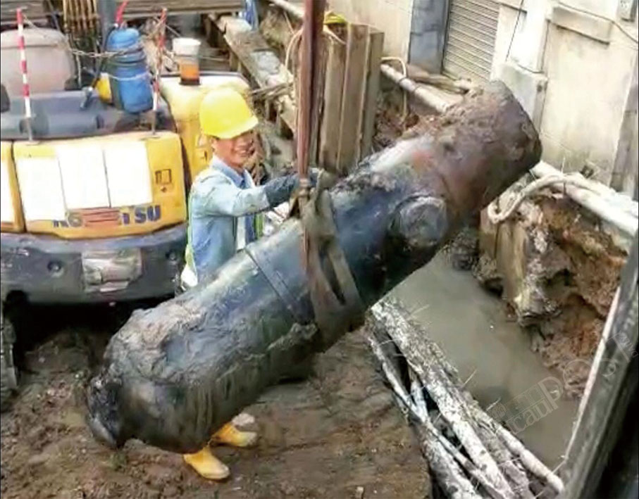 Old cannon found at construction site