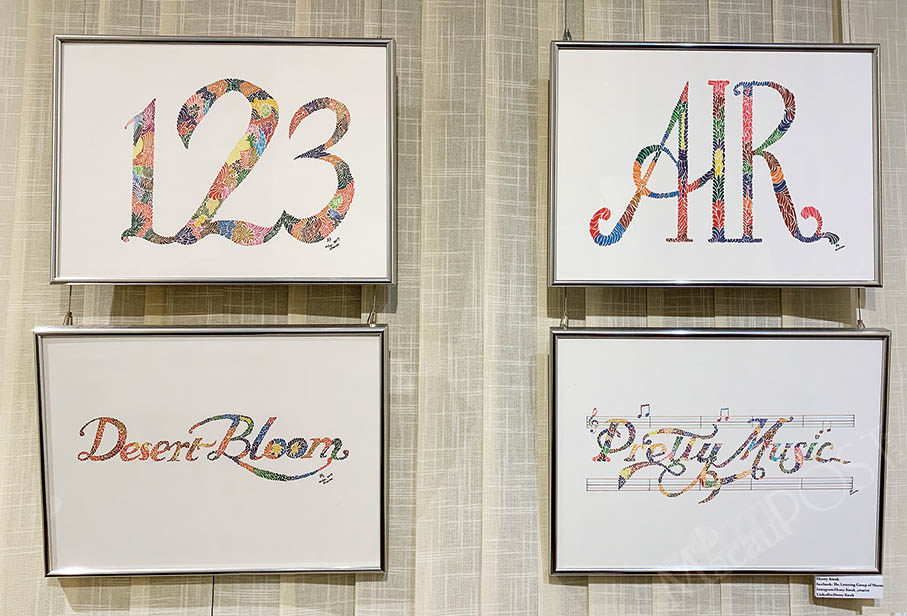 Local artist showcases ‘Vibrant Script’ in Western calligraphy