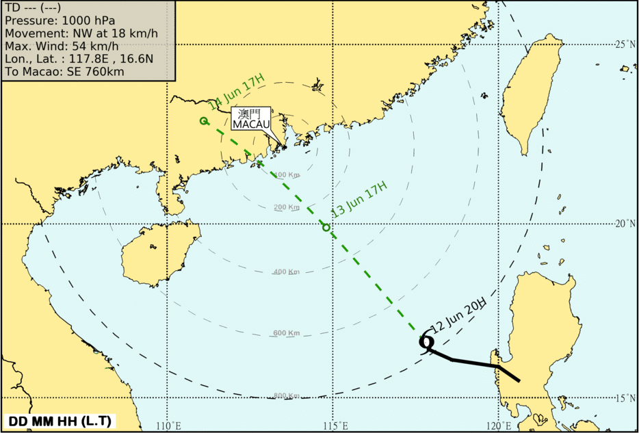 Macau hoists stand-by signal No. 1 as tropical cyclone is approaching 