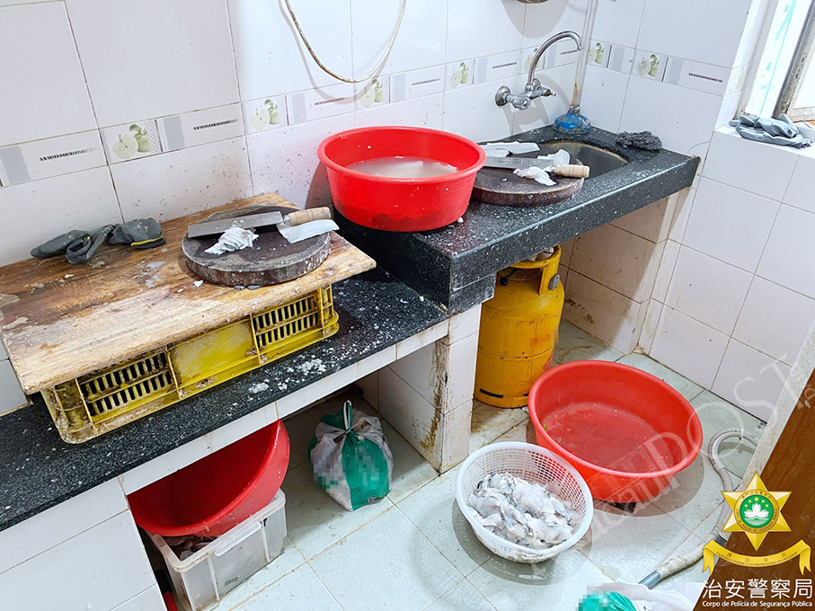 Police bust illegal  ‘food factory’ in Taipa flat 