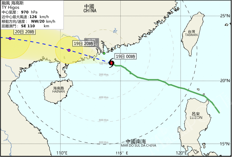 Typhoon signal No. 8 hoisted for the 1st time this year