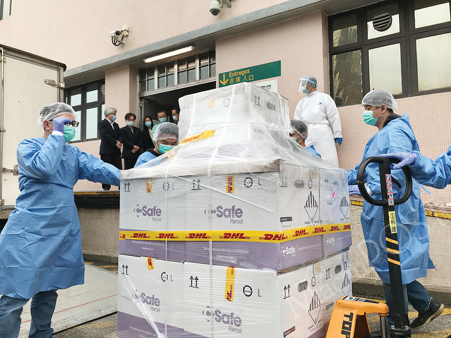 100,000 BioNTech jabs, another 400,000 Sinopharm jabs arrive in Macau