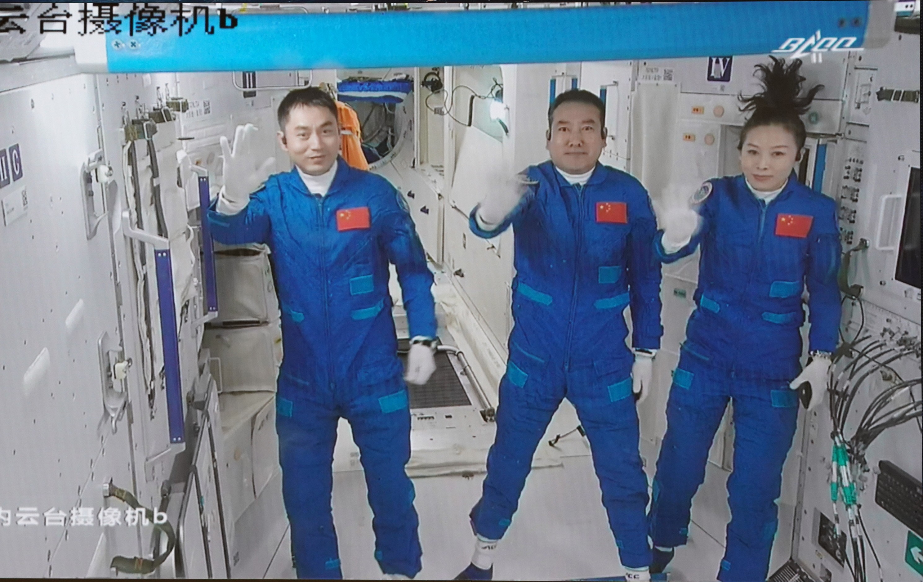 Shenzhou-13 astronauts enter space station core module