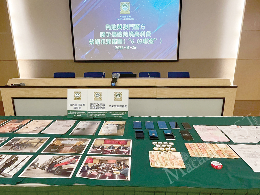 Macau, mainland police nab 46 loan shark gang members