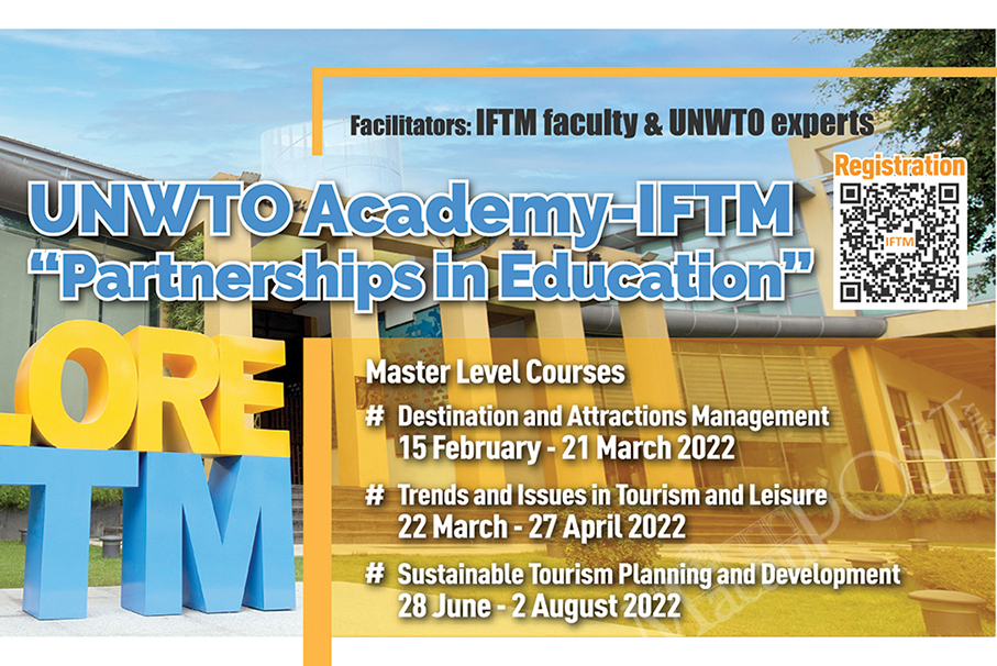 IFTM’s 2nd collaboration with UNWTO offers series of postgrad courses