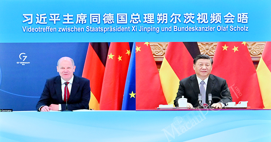 Xi calls on China, Germany to better harness stabilizing, constructive, steering role of ties