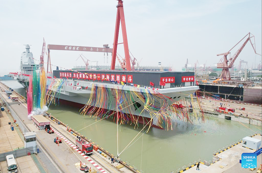 China launches its 3rd aircraft carrier