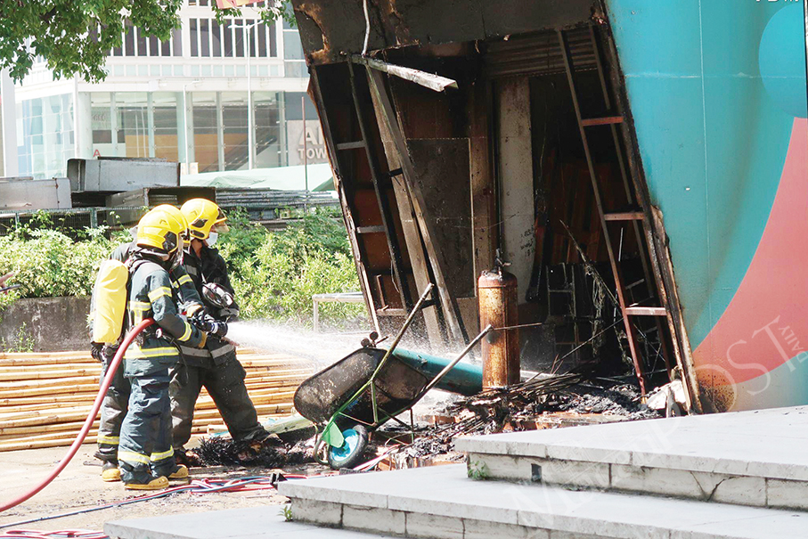 Fire in Sintra Square due to ‘improper’ metal cutting: firemen