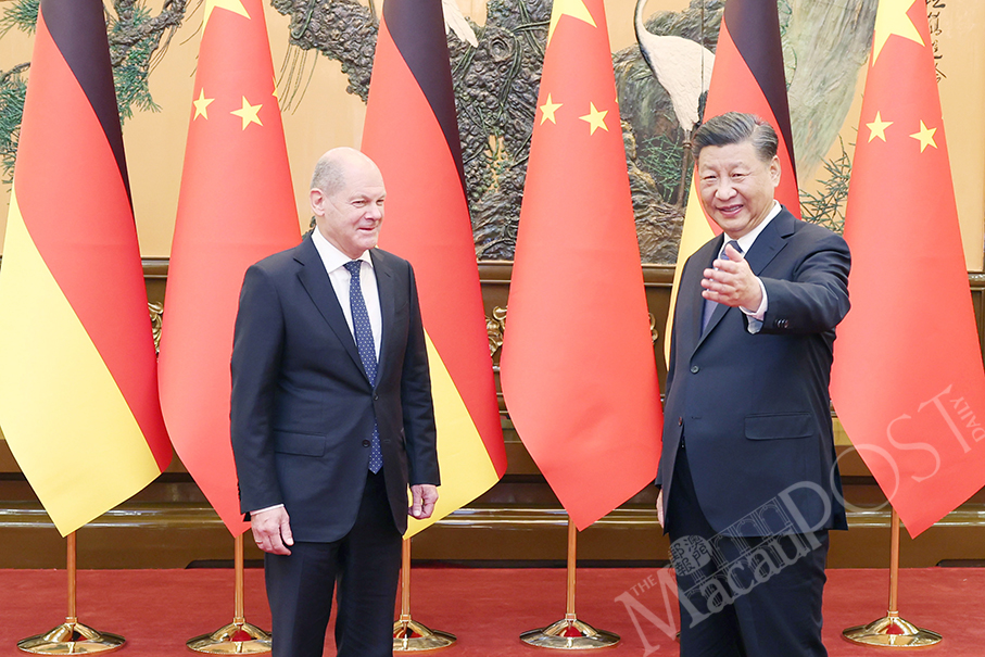 President Xi meets German Chancellor Scholz