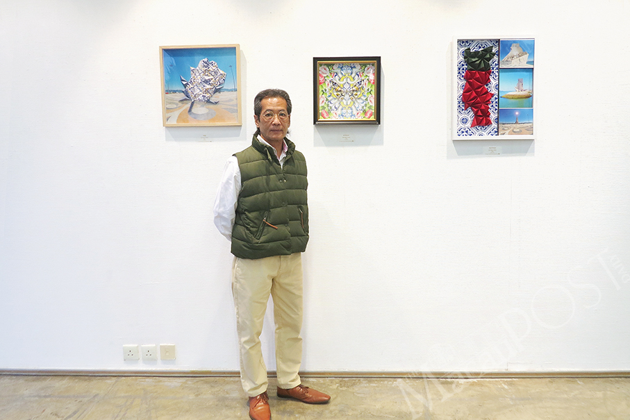 Local artist Benson Lam displays his ‘paper engineering’ artwork