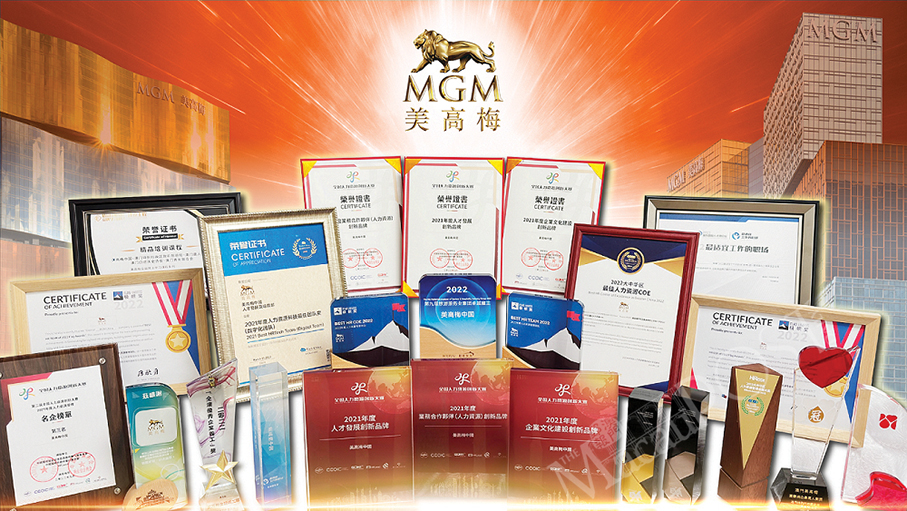 MGM receives 30 human resource awards in 2022