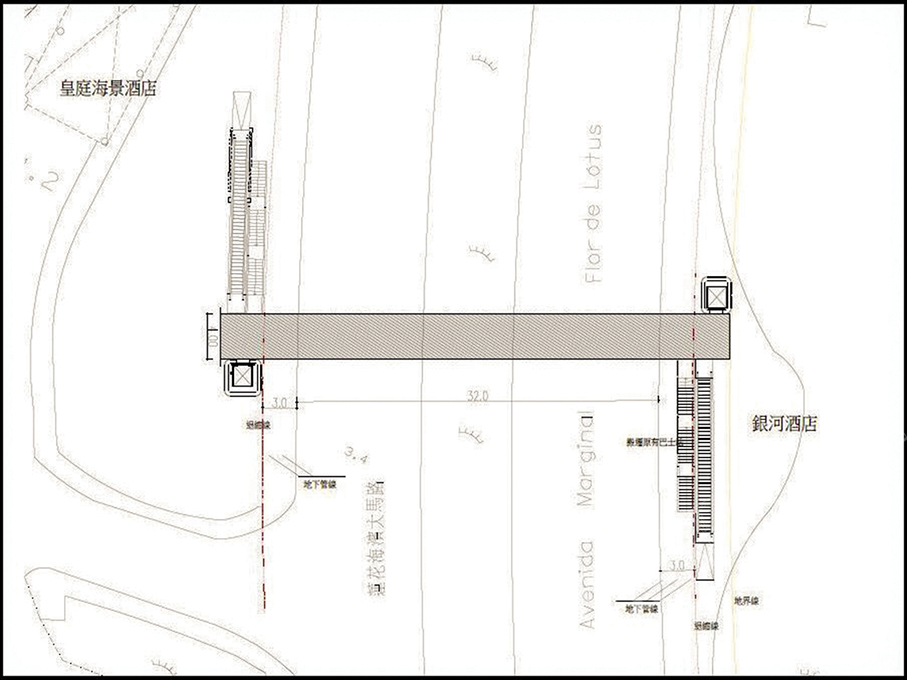 Govt to build footbridge near Pousada Marina Infante & Galaxy Macau