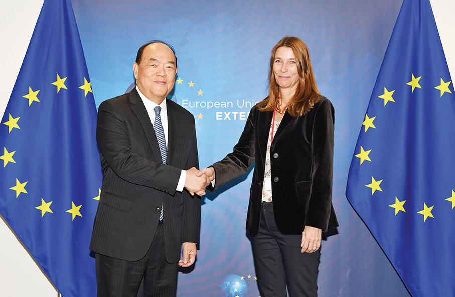 Ho meets senior EU official in Brussels