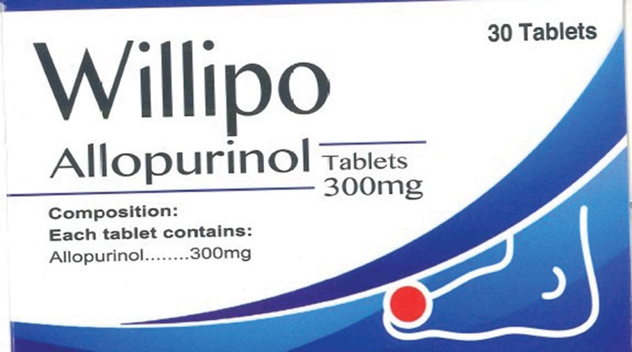 Taiwan-made ‘Willipo Allopurinol Tablets 300mg’ recalled from market: pharma bureau