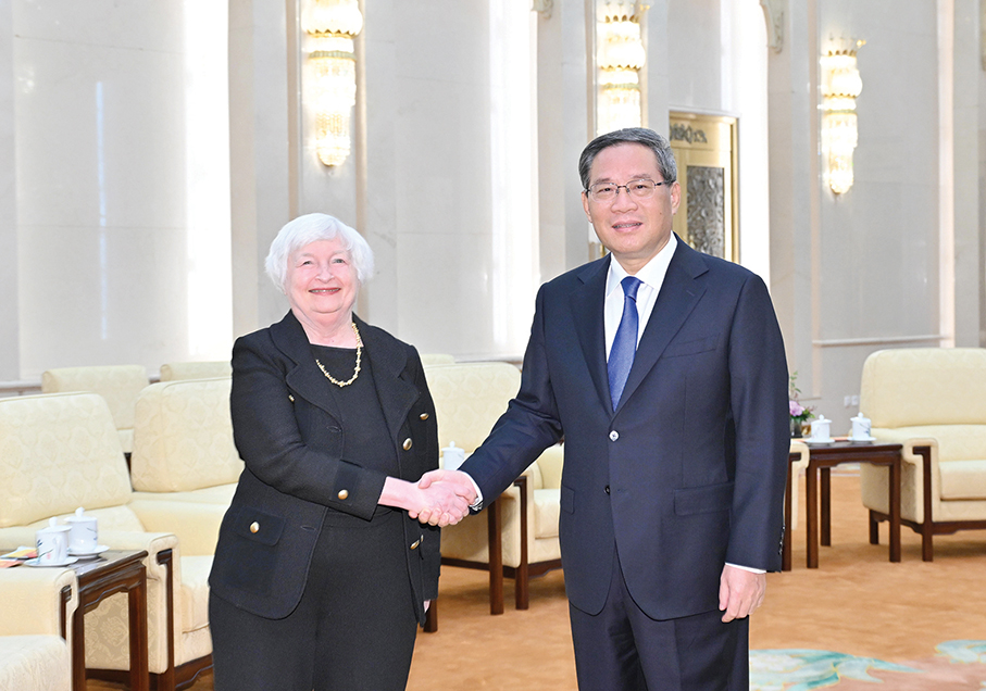 Mutual benefits are the essence of China-US economic relations, Li tells Yellen 