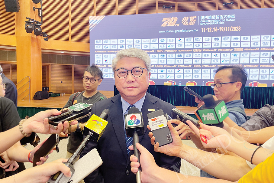 6-day Grand Prix to cost 260 million patacas: sports chief 