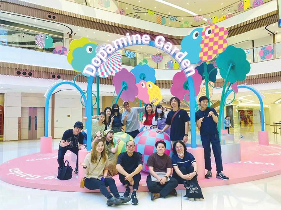 Local artist Nono Leong creates ‘Dopamine Garden’ at NOVA Mall