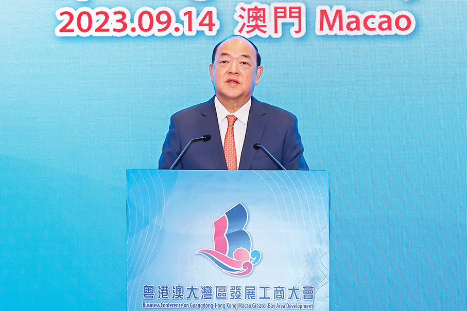 CE vows to enrich Macau’s industrial structure to facilitate GBA development