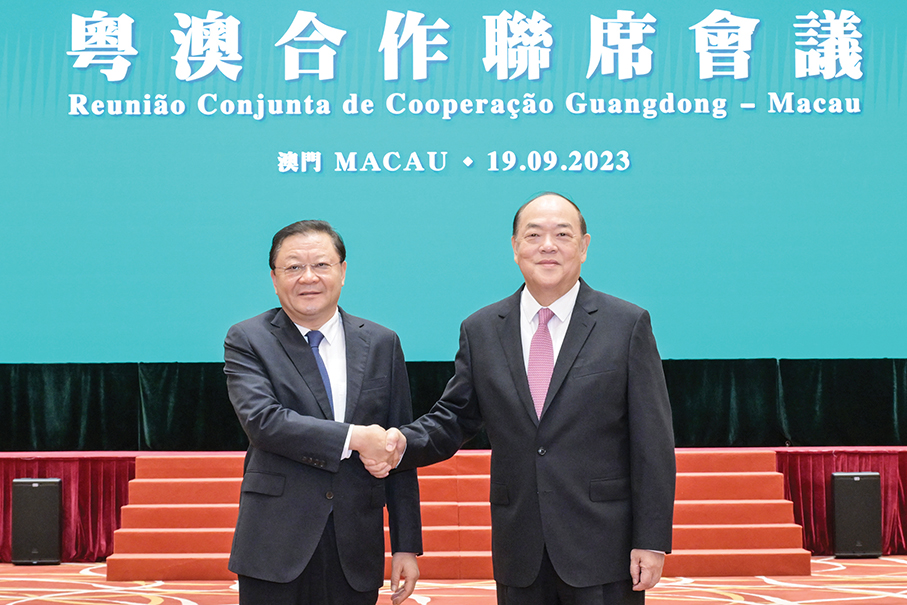 Ho vows to join hands with Guangdong to use ‘high-quality’ development resources