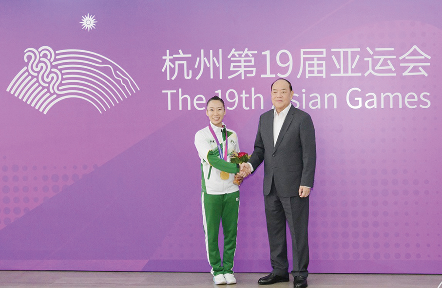 Macau wins gold in wushu in Hangzhou 