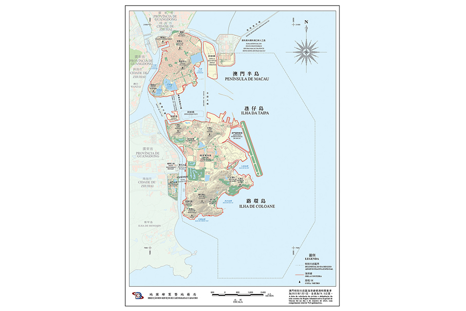 Macau’s coastline increases by 2.8 km to 79.5 km