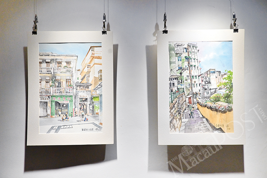 Chan Iu Pui showcases watercolours at Livraria Portuguesa 