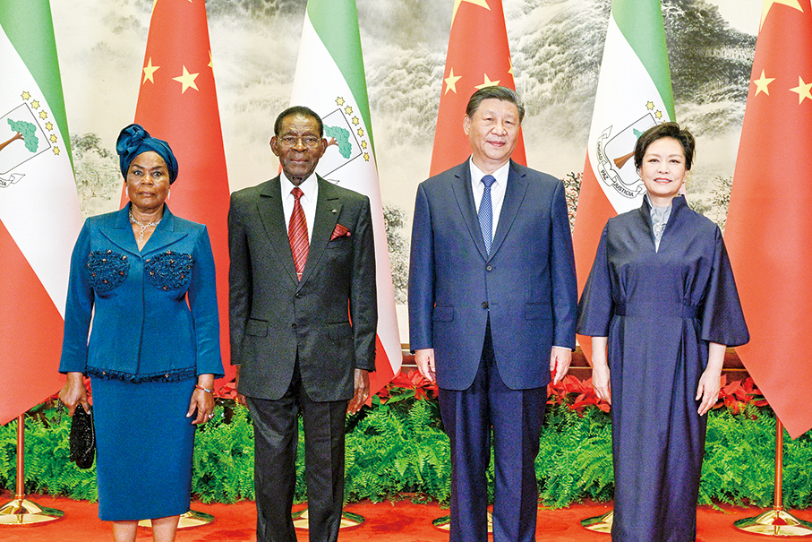 Xi, Obiang hold talks, elevate ties