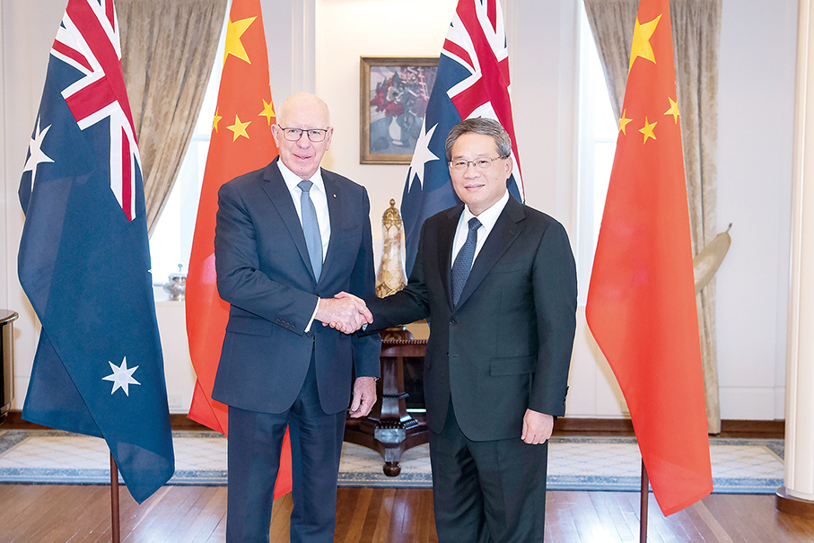 Li stresses maintaining hard-won positive momentum for stable development of China-Australia ties