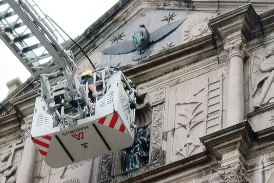 Stone falling from Ruins of St Paul’s façade was ‘probably’ repair material: IC