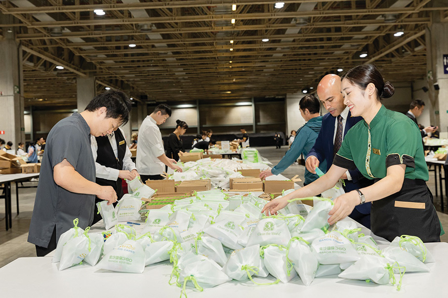 Sands China, 4 community partners assemble over 30,000 hygiene kits