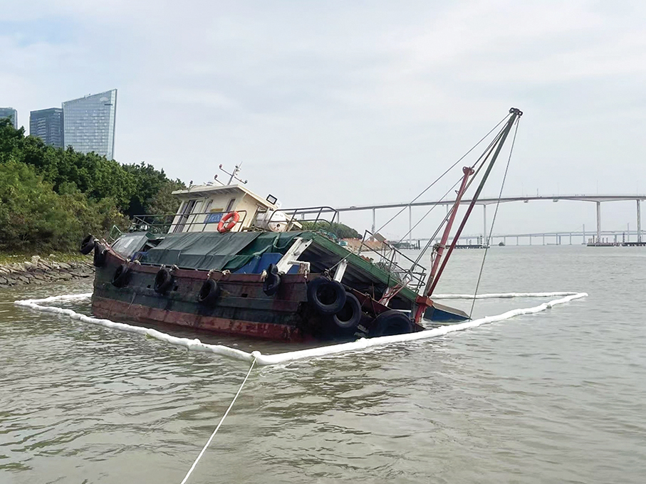 HK fishing vessel hits old bridge, no injuries: DSAMA