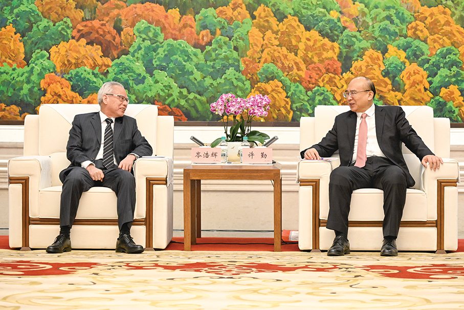 Sam meets Heilongjiang top leader, vowing to boost ties