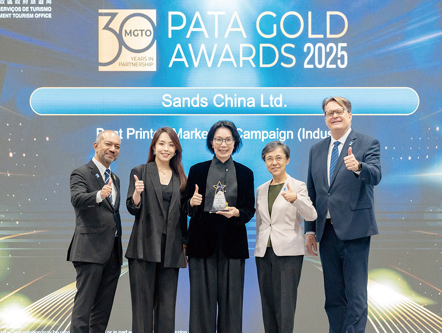Macau integrated resort operator Sands China’s bilingual publication wins PATA Gold Award