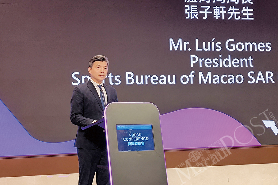 Macau sports chief Luís Gomes to become vice-chief of Social Security Fund