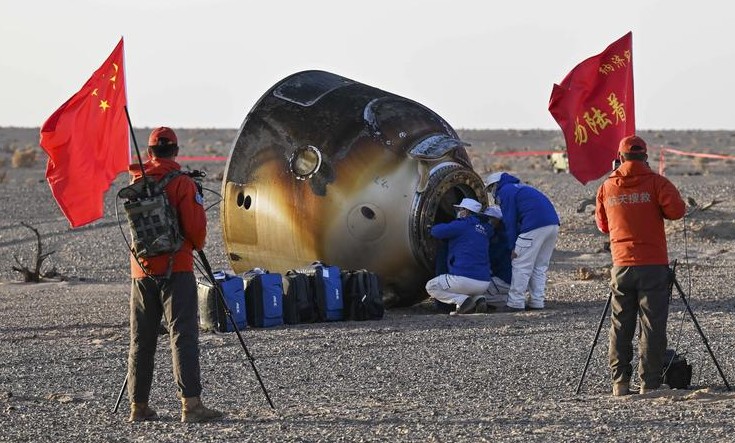 Shenzhou-20 astronauts back to Earth in China's first alternative space return procedure