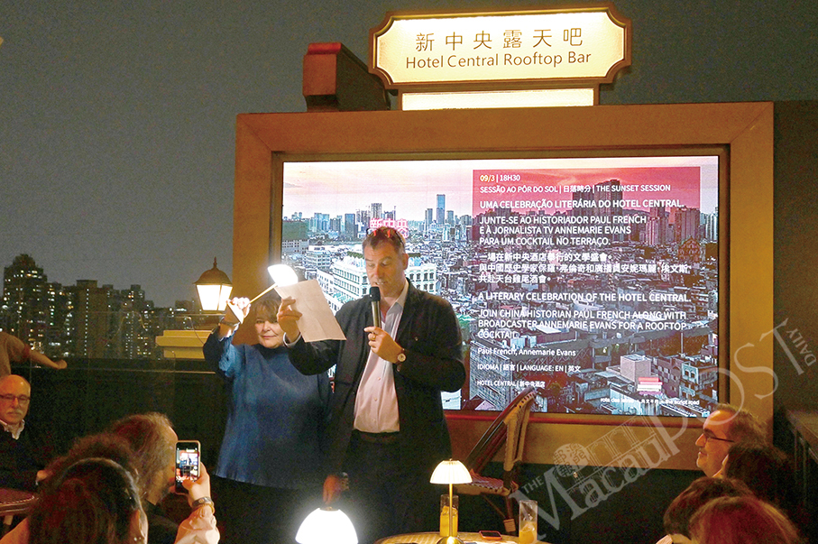 Writers discuss Hotel Central’s place in literature on rooftop